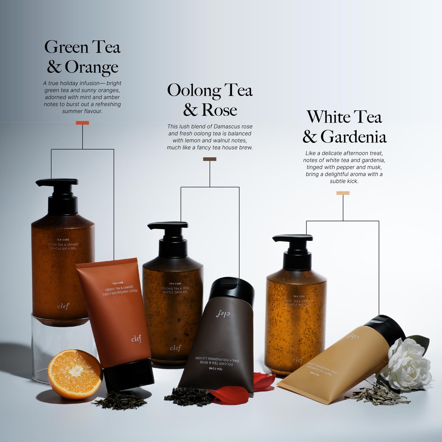 【新品上市】CLEF 茶核心系列溫和沐浴露 & 日常滋養乳液 | 沐浴露 | 洗髮露 | 潤膚乳