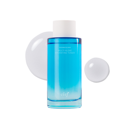 CLEF Ocean Elixir Multi-Algae Hydrating Toner 120ml | Stabilises Skin Barrier | Reactivates Skin Cells | Boost Water
