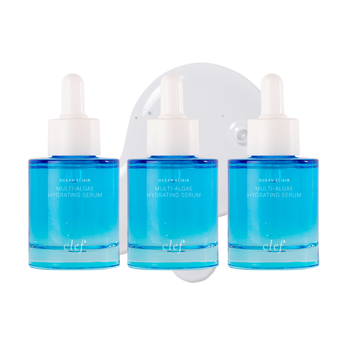 CLEF Ocean Elixir Multi-Algae Hydrating Serum 50ml | Easily Absorbed | Deeply Moisturises | Improves Skin Self-Repair