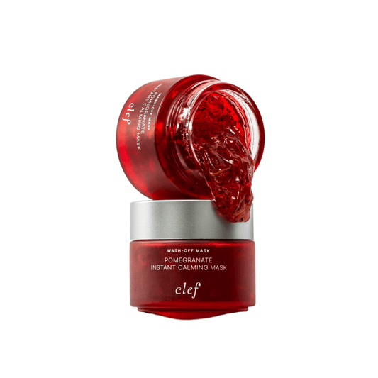 CLEF Pomegranate Instant Calming Mask 100g | Brighten Skin | Moisturise Skin | Fade Redness