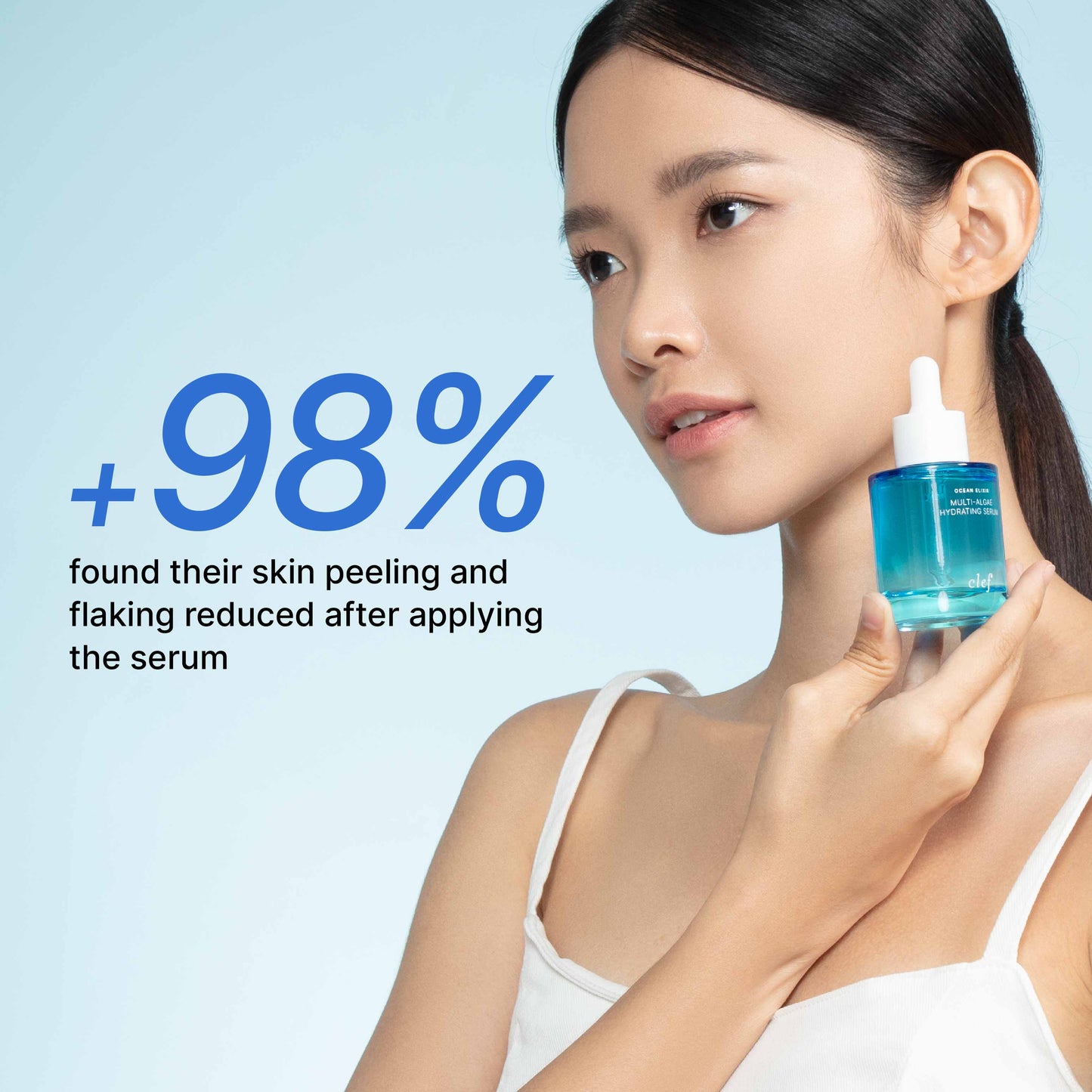 CLEF Ocean Elixir Multi-Algae Hydrating Serum 50ml | Easily Absorbed | Deeply Moisturises | Improves Skin Self-Repair